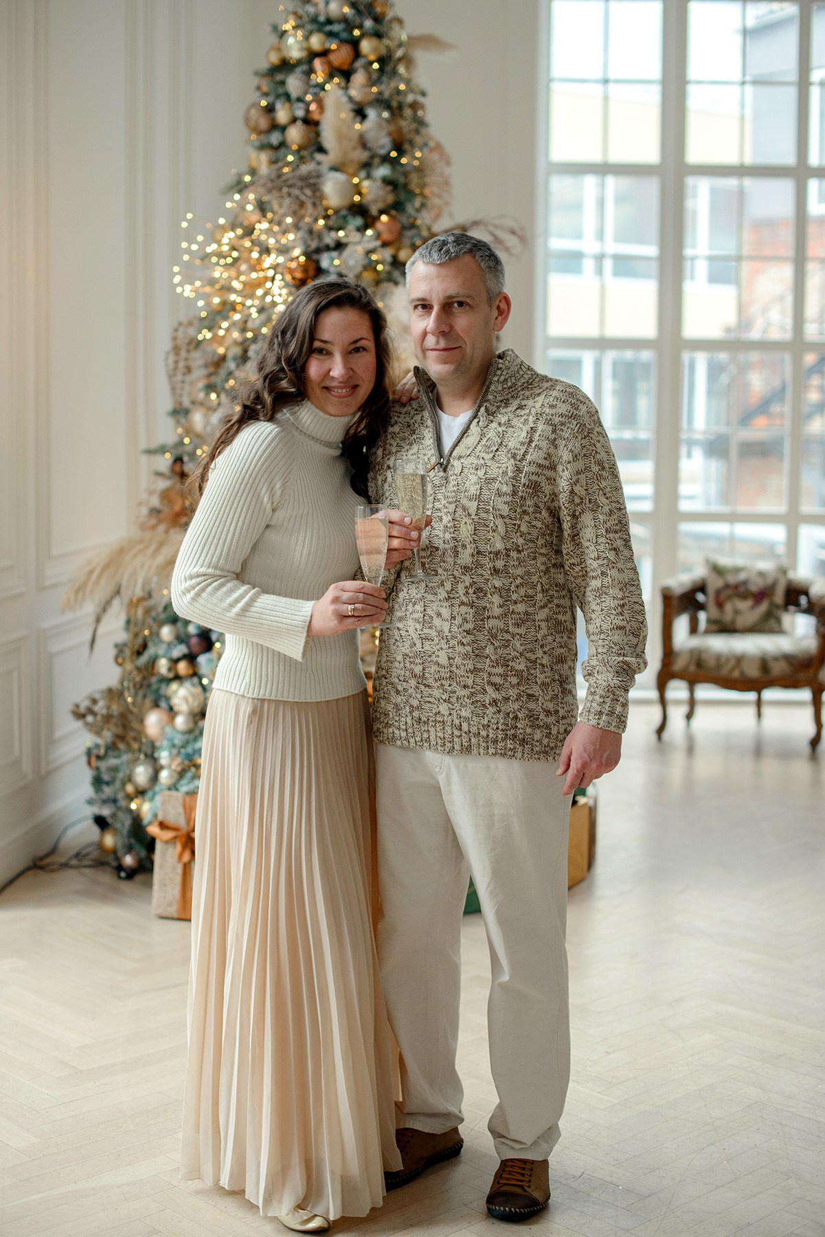 Family , Studio photo shoot at Christmas time