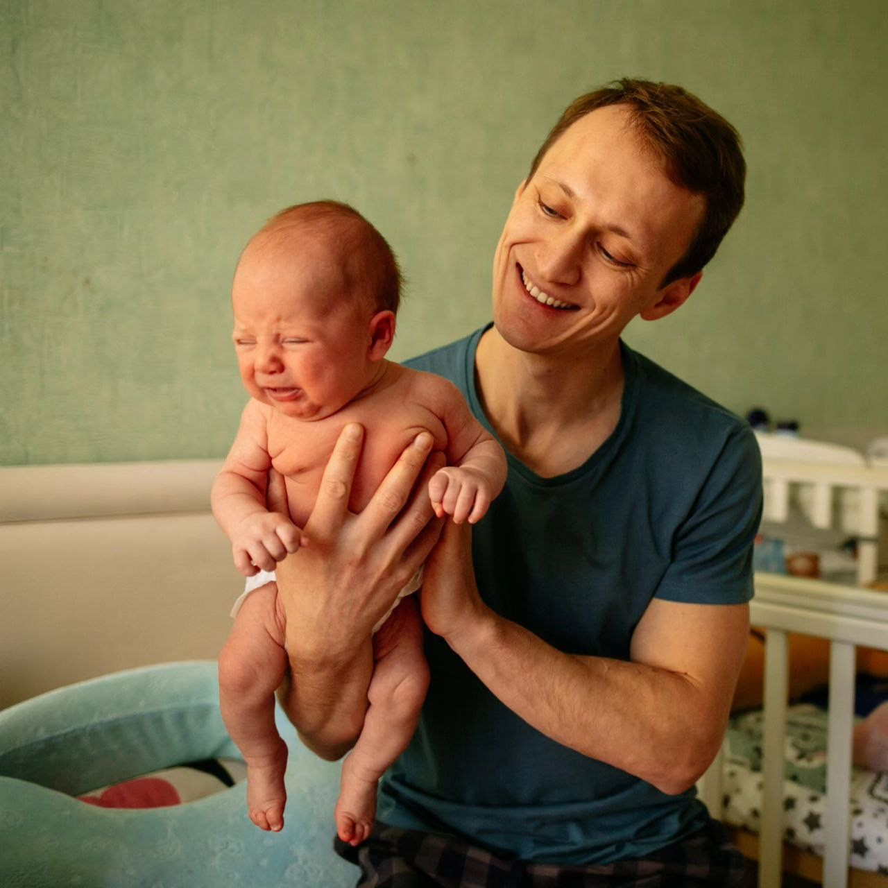 Наш папа не любит фотографироваться