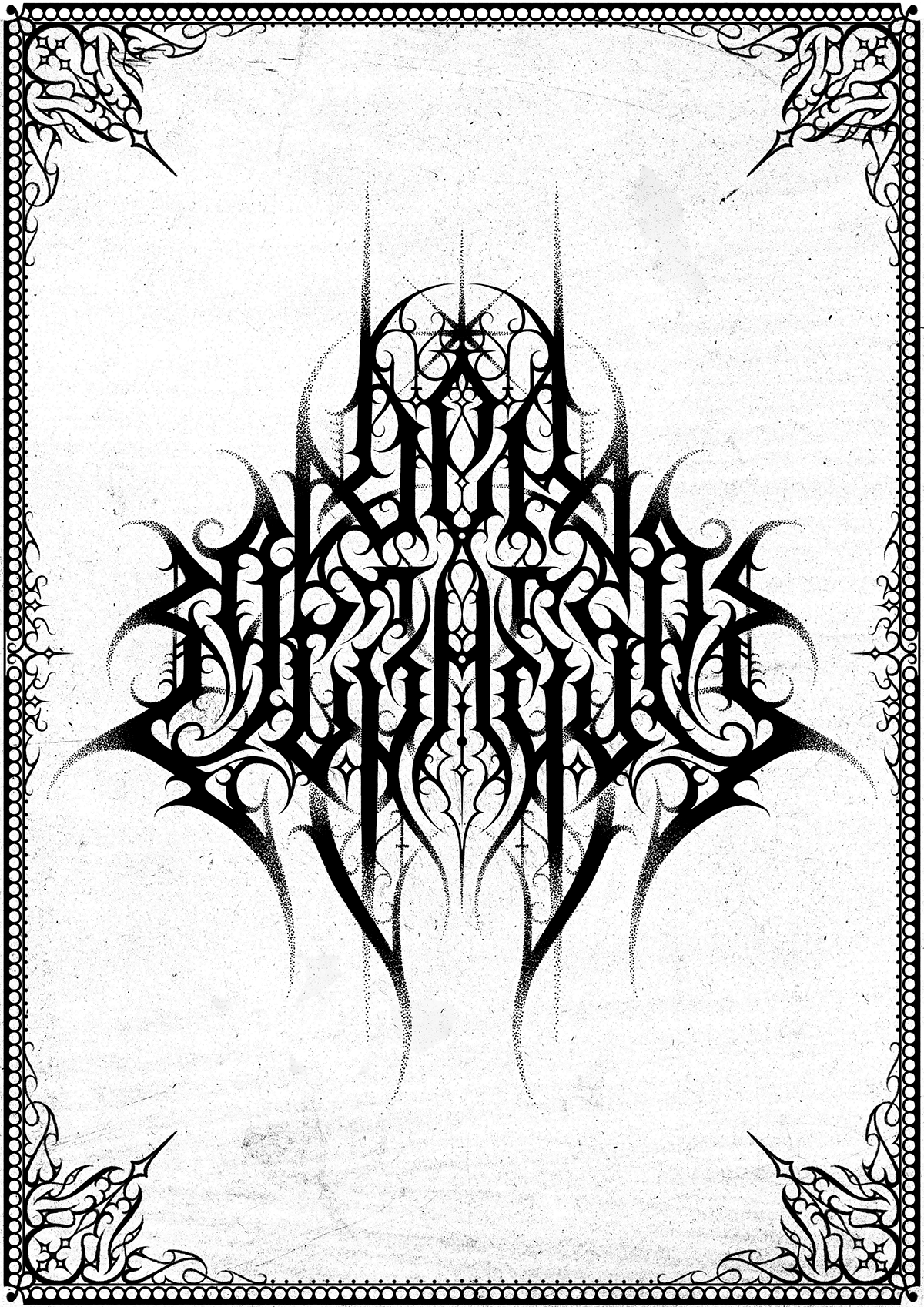 Der Melasse. GNOIZM | Metal Logos & Dark Lettering