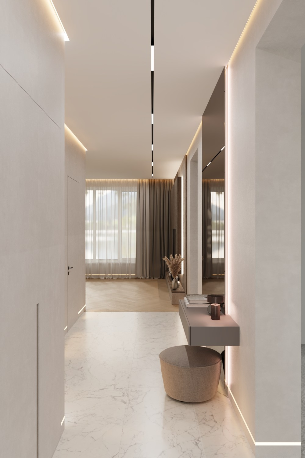 Интерьер частного дома в стиле «Балийский минимализм». Мансур Гусейнов дизайнер интерьеров г. Махачкала