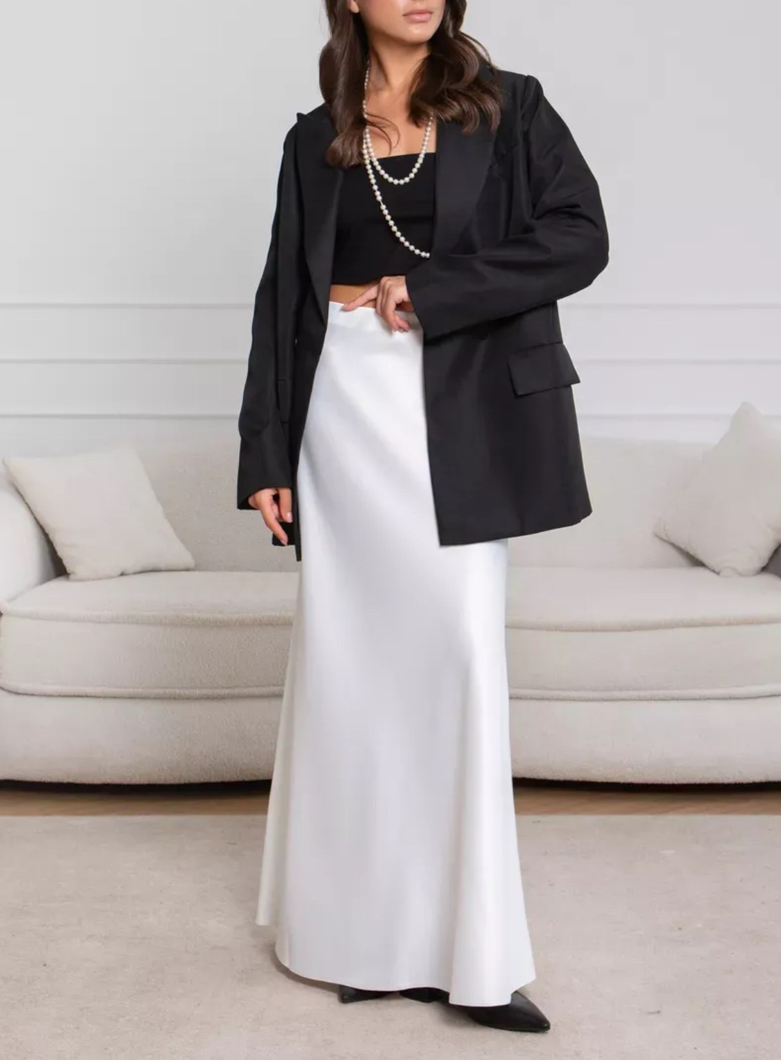 Юбка атласная макси 100 см  на резинке 500 руб | Залоговая стоимость - 1500 руб 