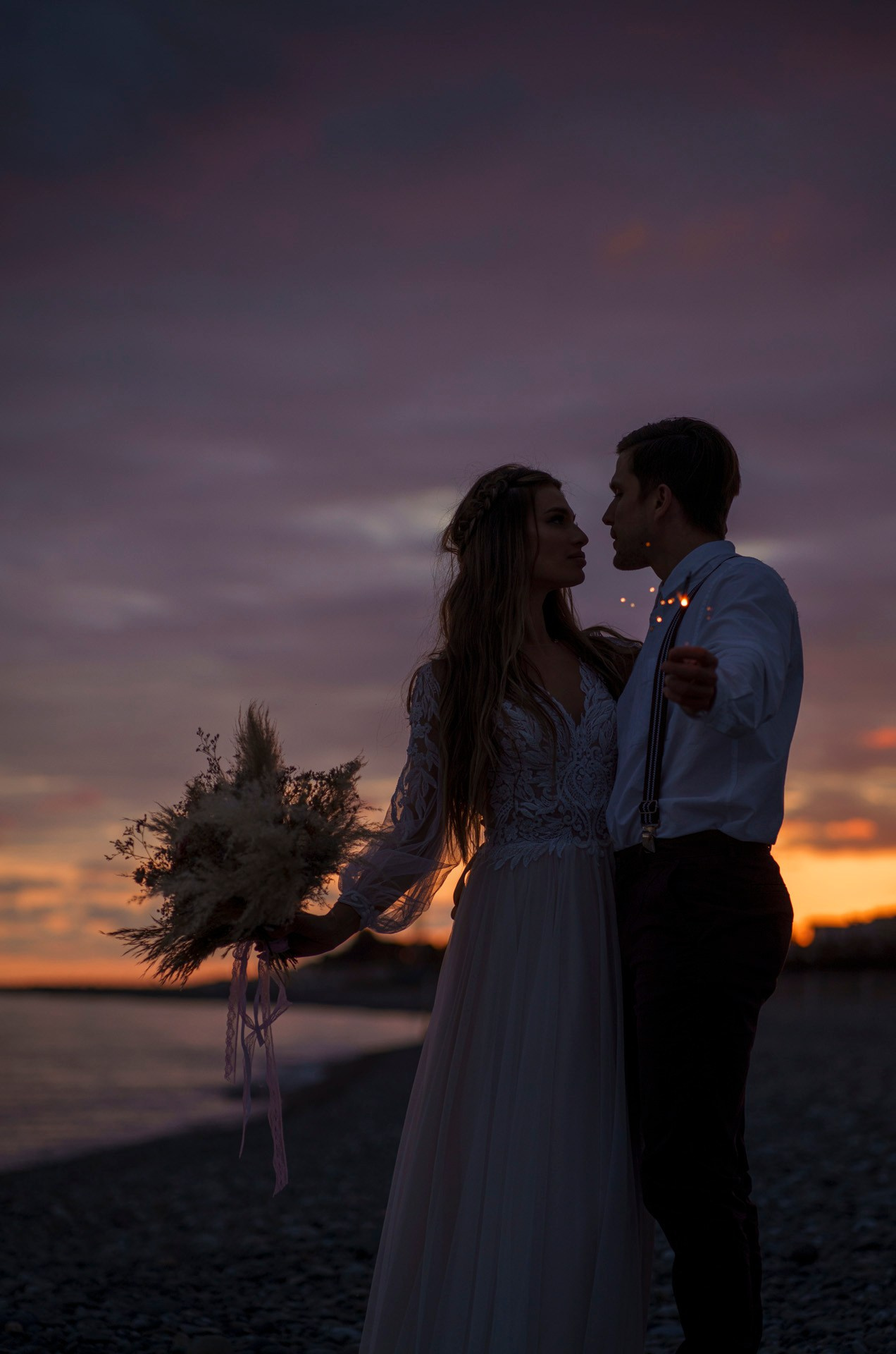 Lovestory на пляже. Фотограф Сергей Танков