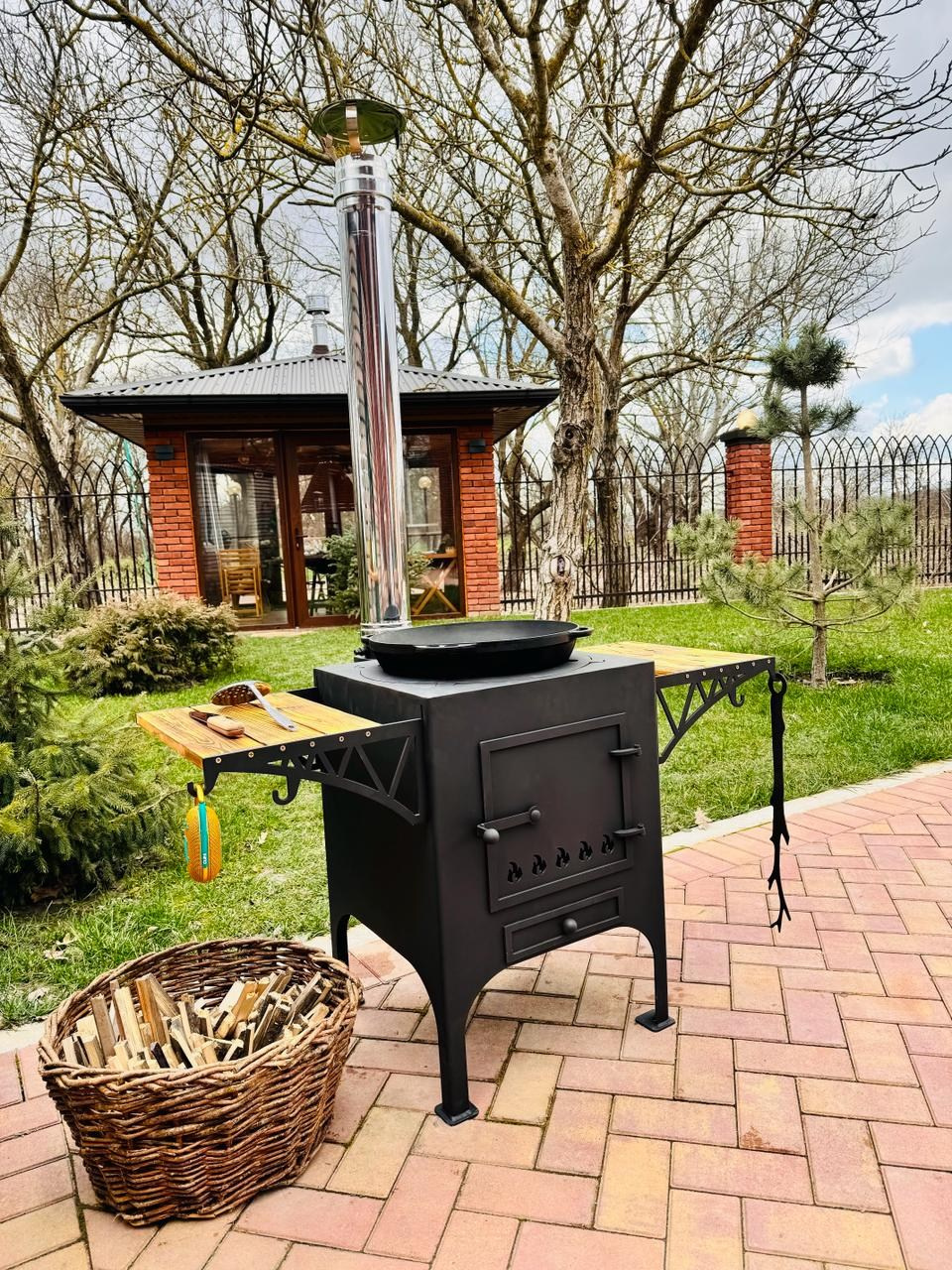 Печь под казан. Купить / заказать мангал для дома в Краснодаре от производителя «Мангал Мастер»