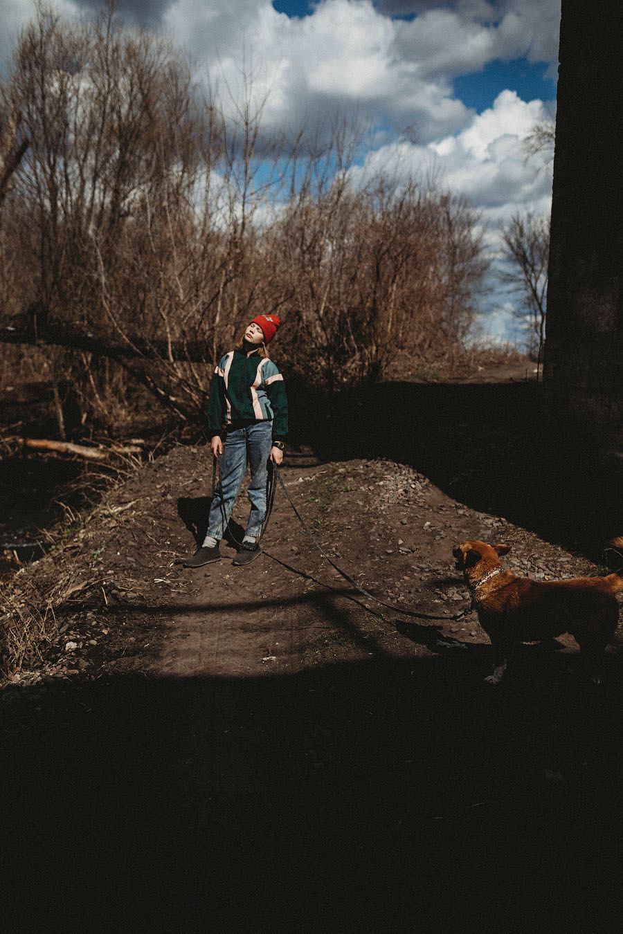 Семейная фотосессия на улице весной ы Москве
