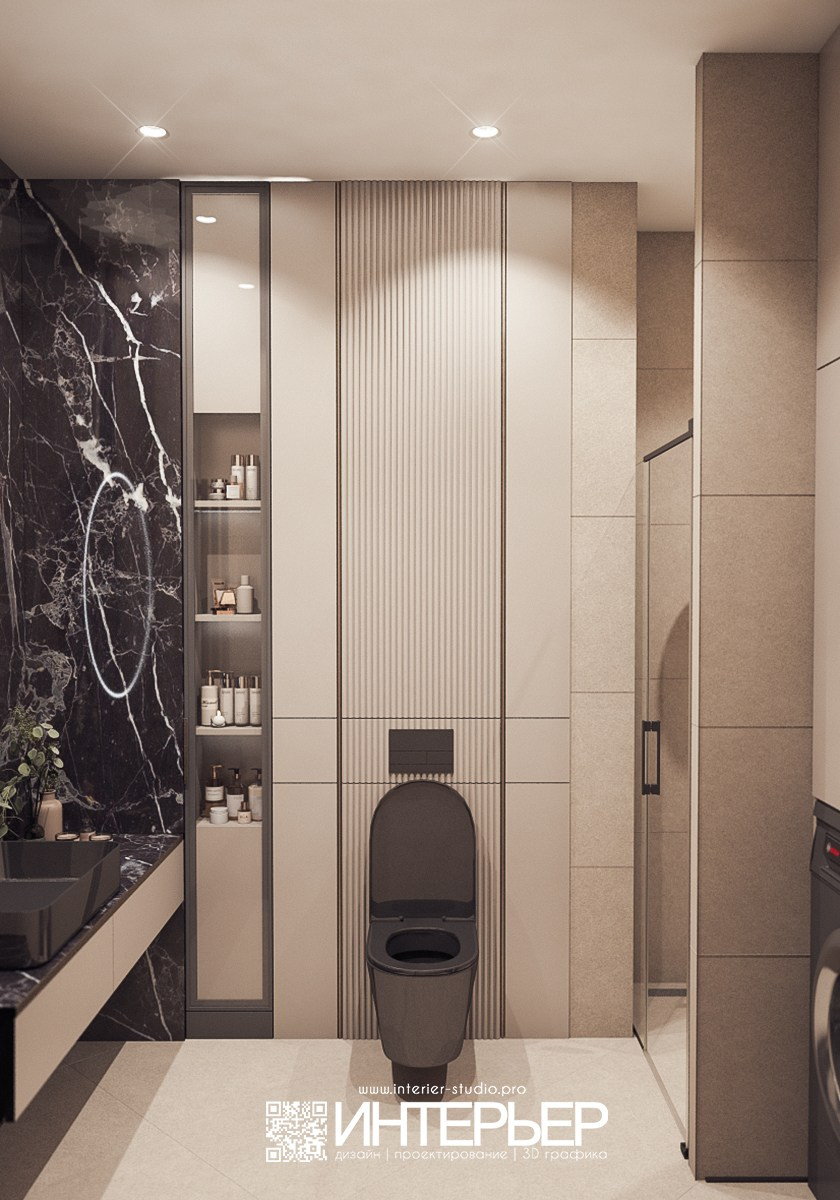 Михаил. ЖК Печорин. Исправленный санузел. Дизайн интерьера, 3D визуализация и 3D моделирование. Создание проектов и чертежей. КМВ: Кисловодск, Пятигорск, Ессентуки и удаленно