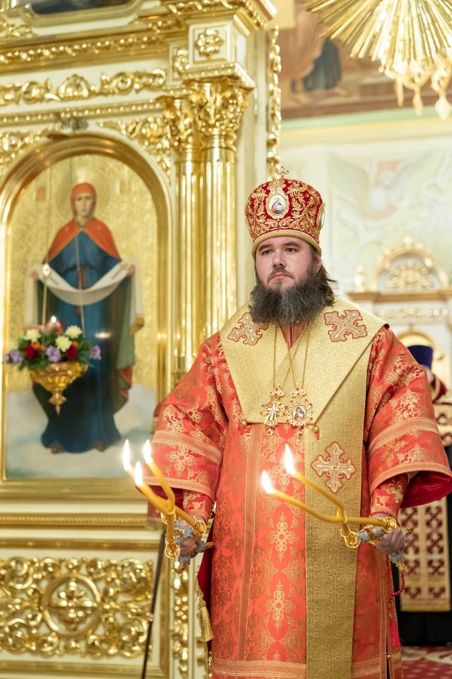 В КАНУН СОБОРА САРАТОВСКИХ СВЯТЫХ СОВЕРШЕНО СОБОРНОЕ АРХИЕРЕЙСКОЕ БОГОСЛУЖЕНИЕ. Саратовское Северо-Западное благочиние