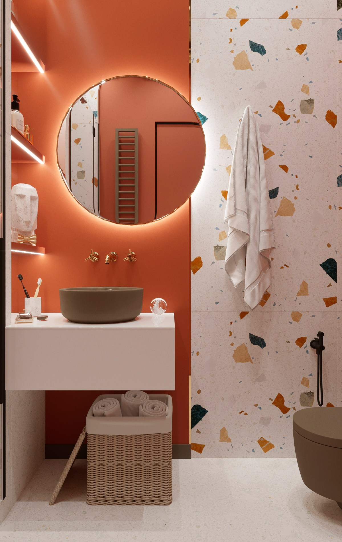 Яркий санузел