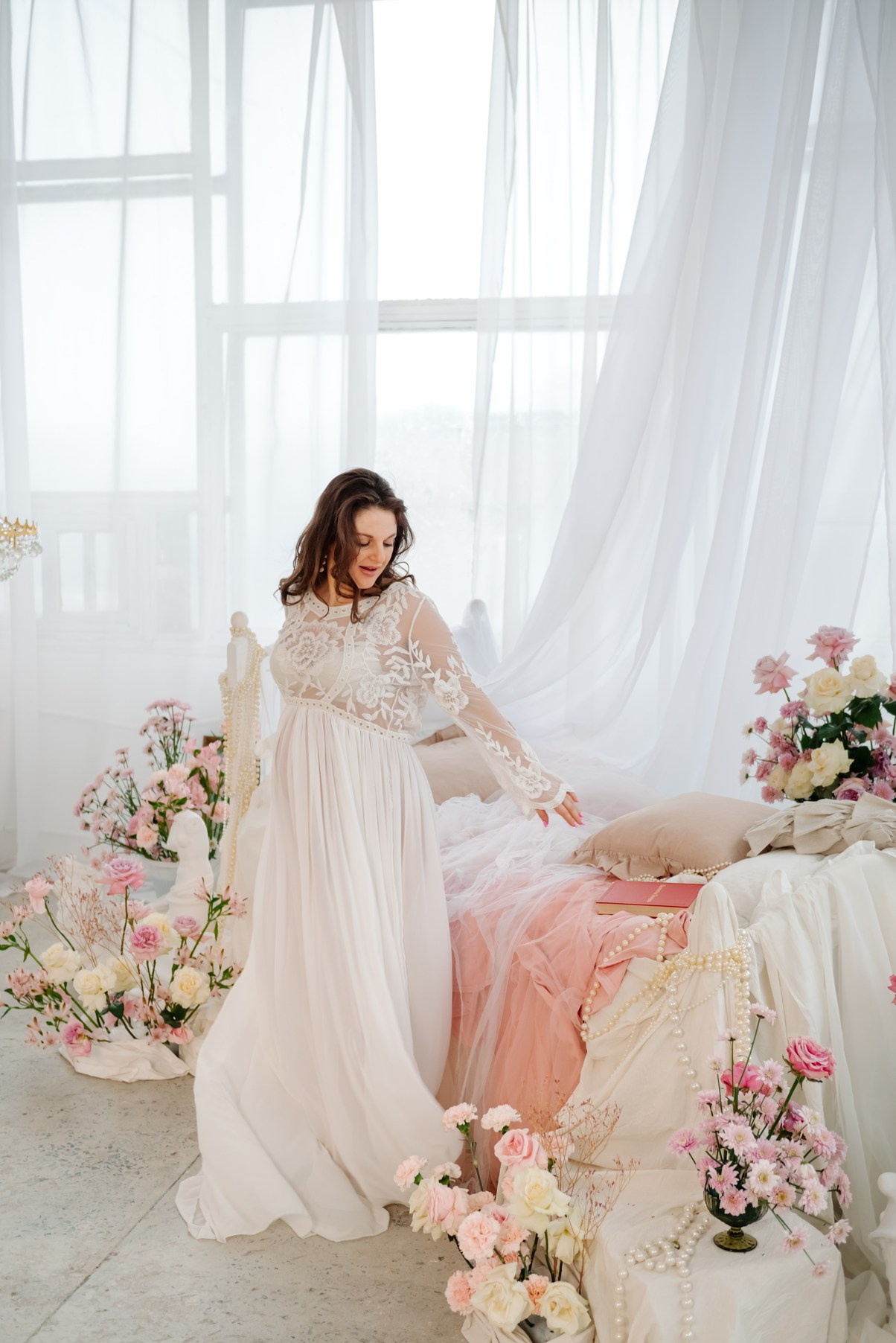 Беременность. Лена в цветах. Свадебный и сеейный фотограф в Санкт-Петербурге Елена Худякова