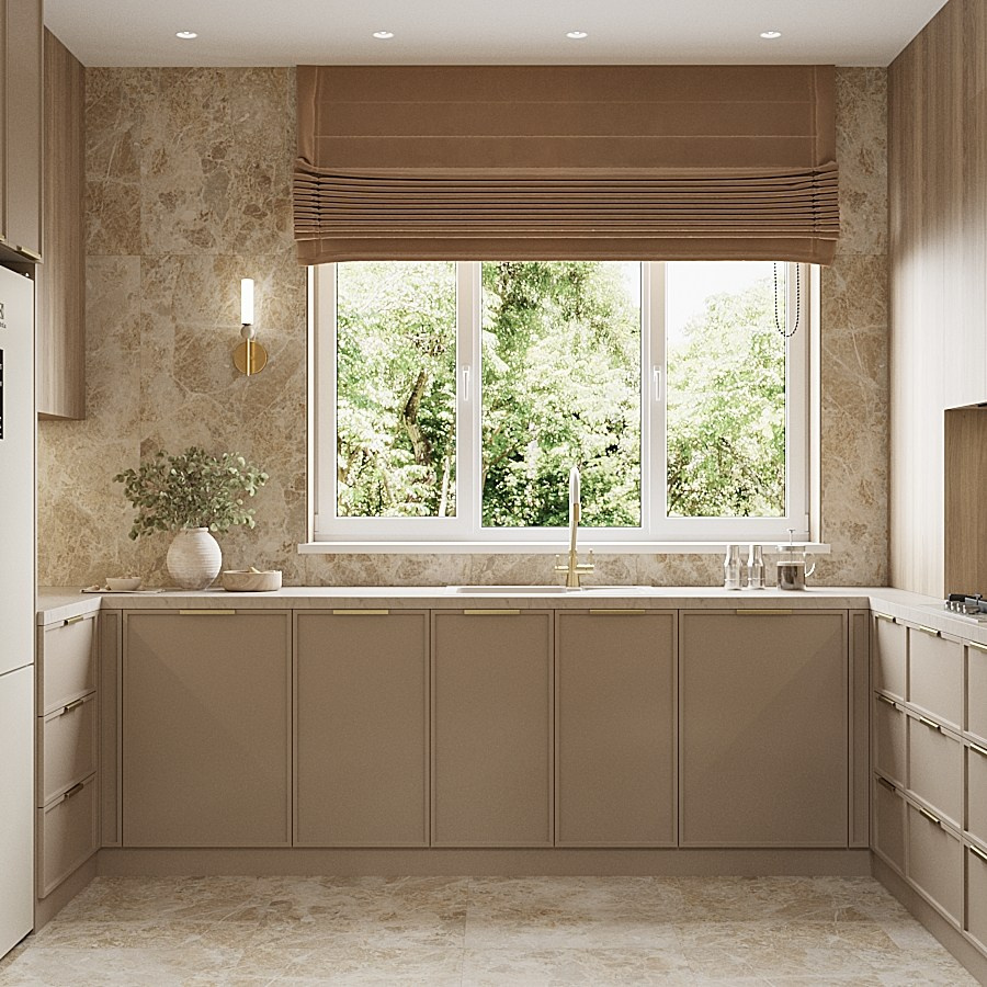 дизайн интерьера кухни загородного дома