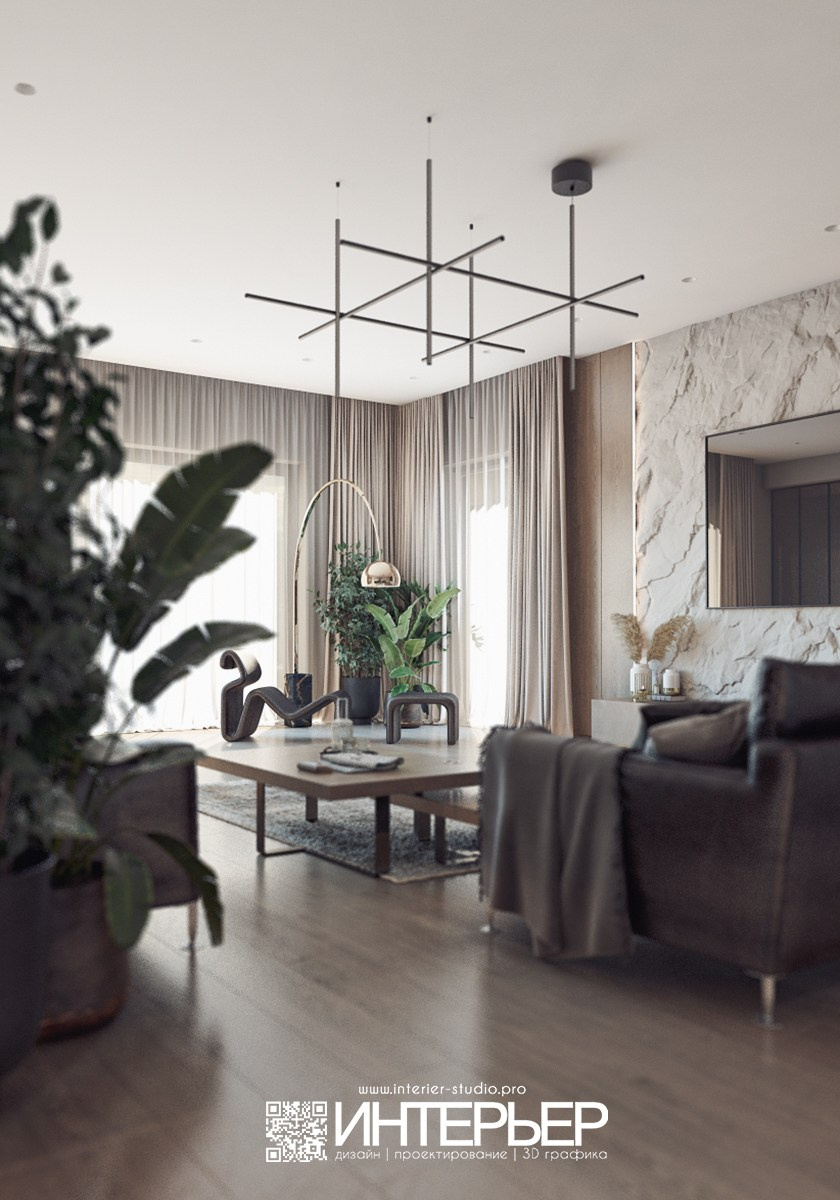 Сергей дом ст. Суворовская. Исправления по гостиной. Дизайн интерьера, 3D визуализация и 3D моделирование. Создание проектов и чертежей. КМВ: Кисловодск, Пятигорск, Ессентуки и удаленно