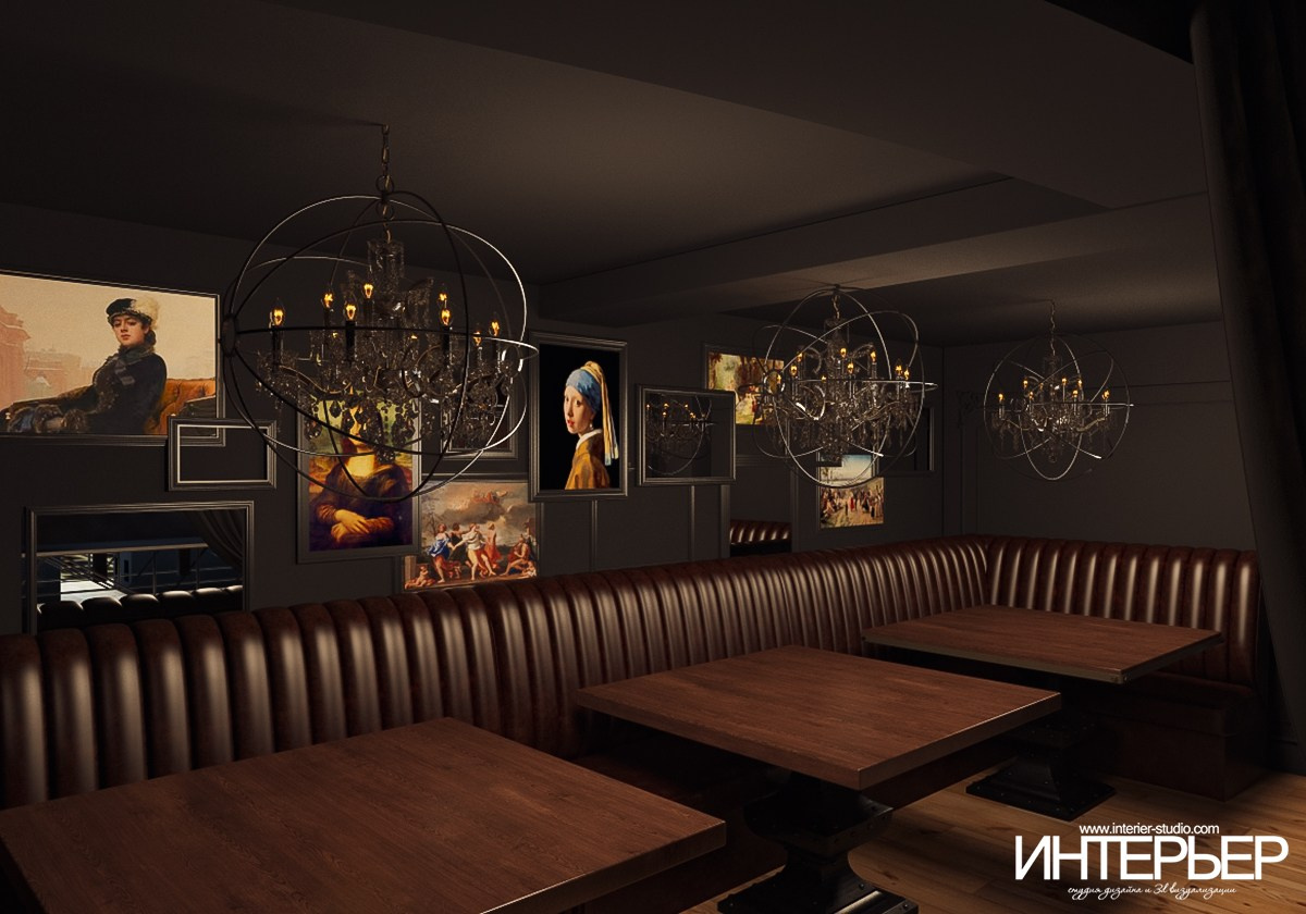 Ночной клуб на фрегате «Флагман», г. Великий Новгород. Дизайн интерьера, 3D визуализация и 3D моделирование. Создание проектов и чертежей. КМВ: Кисловодск, Пятигорск, Ессентуки и удаленно