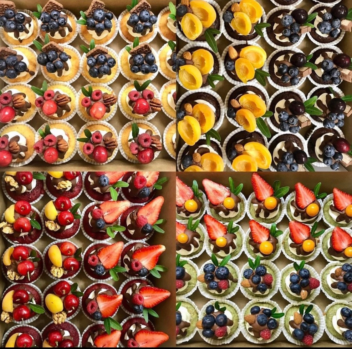 Капкейки фуршетные. Katyasugarsugar капкейки, зефир, торты Москва