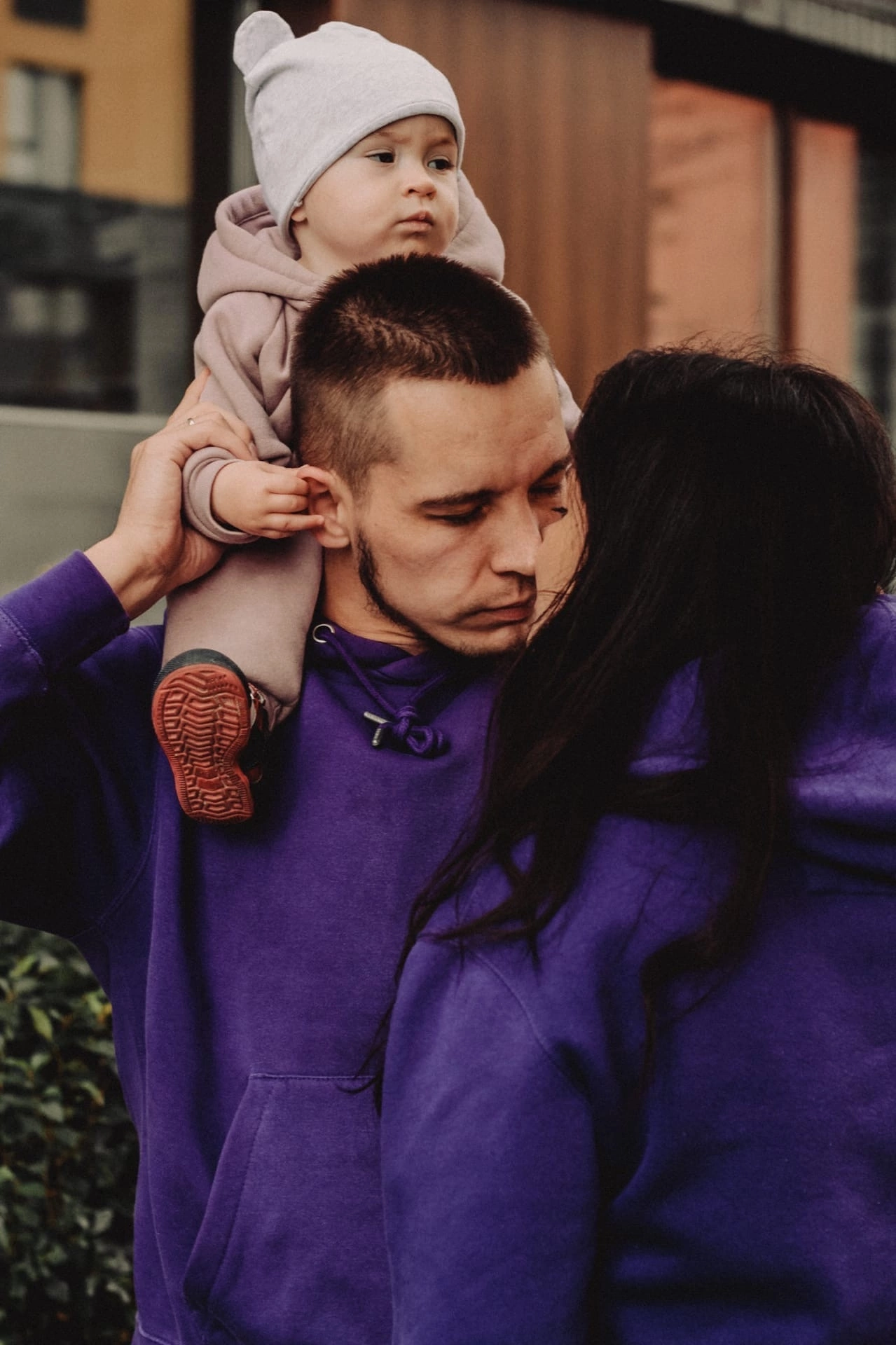 Анечка с папой и мамой. Семейный фотограф Полина Легачева