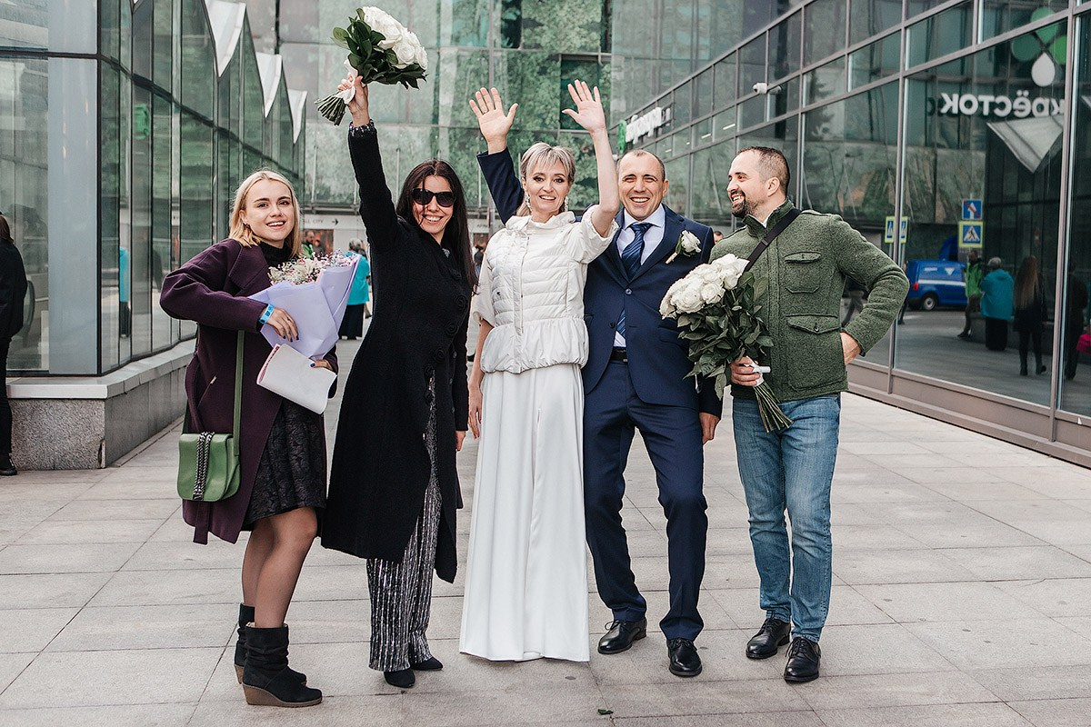 Регистрация и прогулка в Сити. Фотограф Анна Анисимова. Свадьбы, портреты, творческий репортаж