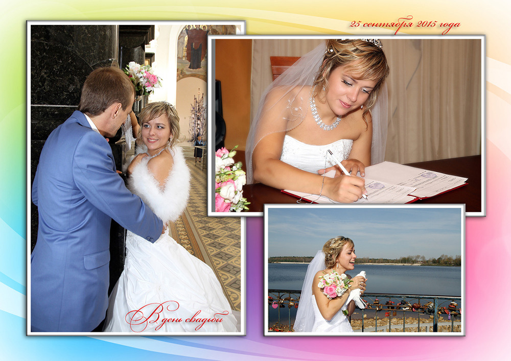 Свадебные коллажи. Свадебный видеограф во Владимире и Владимирской области Андрей Казённо