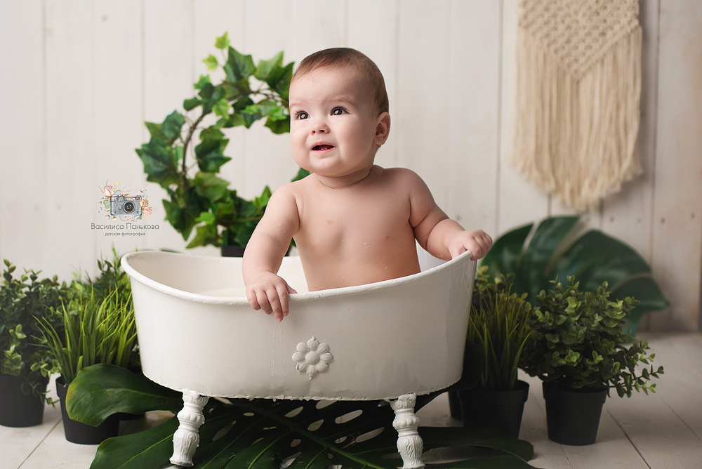 Молочные Ванны в фотостудии Зефир. Фотограф новорожденных Василиса Панькова