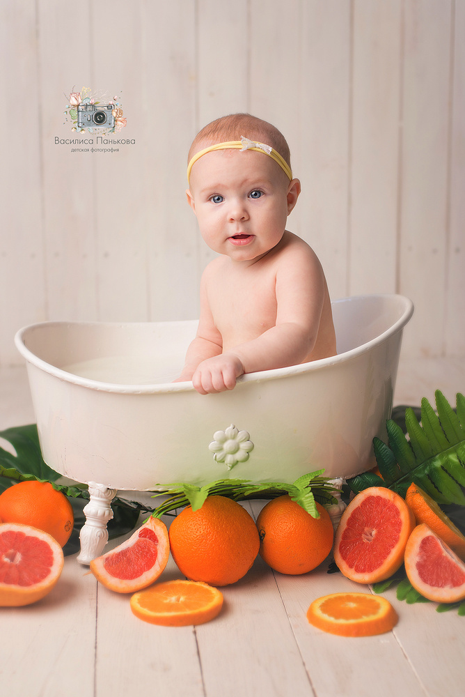Молочные Ванны в фотостудии Зефир. Фотограф новорожденных Василиса Панькова