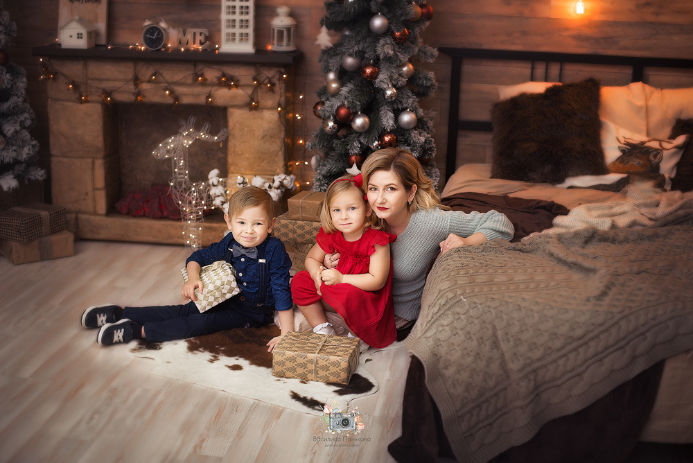 Новогодние фотосессии 2019-2020. Фотограф новорожденных Василиса Панькова