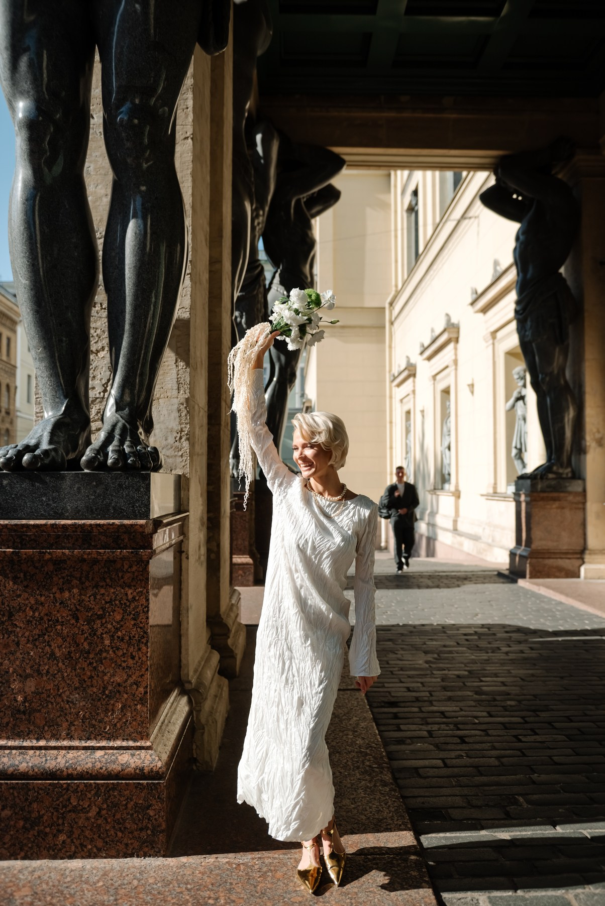 Прогулка у Атланов. Свадебный и сеейный фотограф в Санкт-Петербурге Елена Худякова