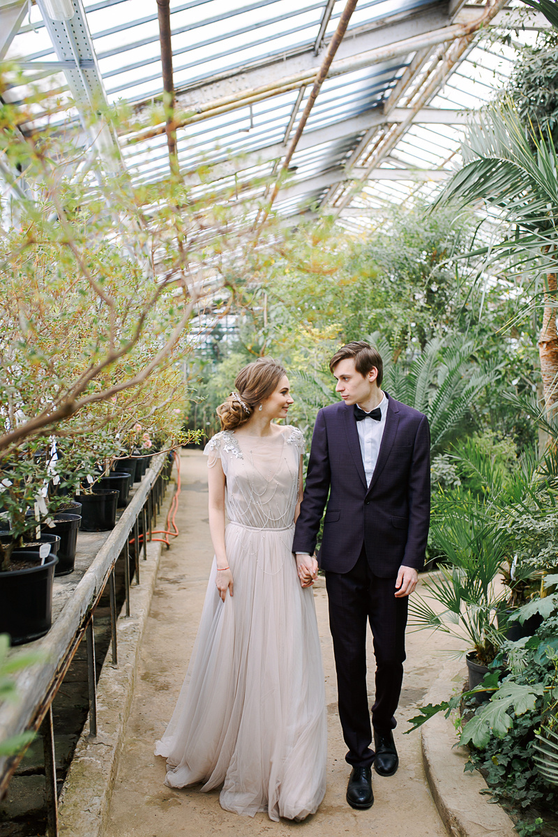 АРХИВ Анастасия и Дмитрий. Ботанический Сад. Свадебный фотограф Москва