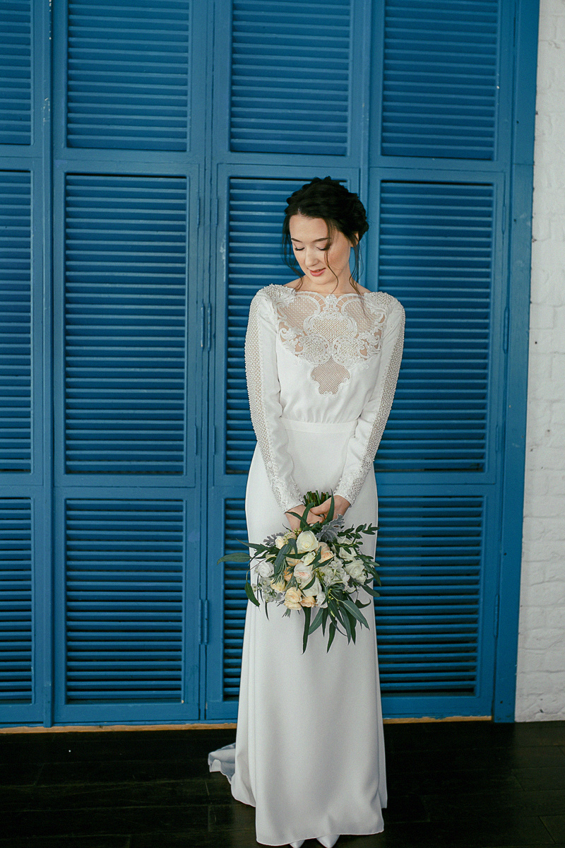 АРХИВ Марина и Александр. Студия Вайт. Свадебный фотограф Москва