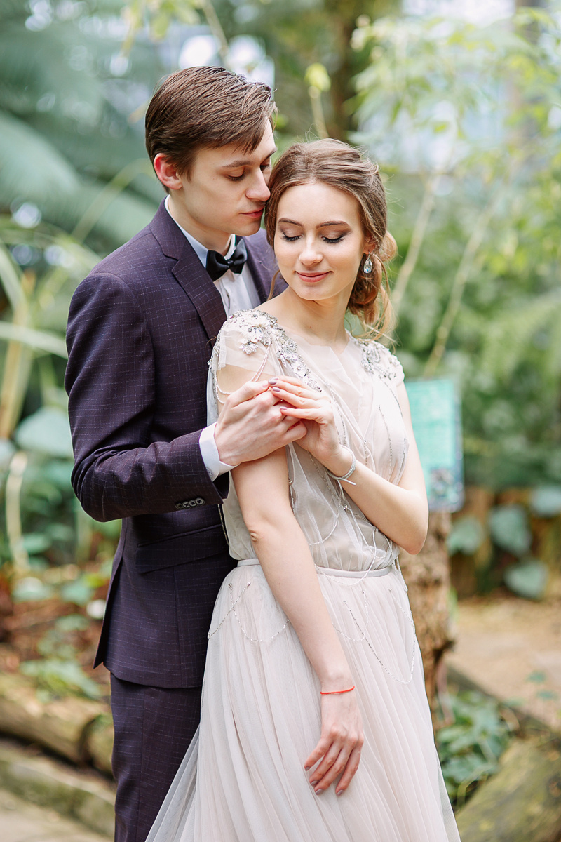 АРХИВ Анастасия и Дмитрий. Ботанический Сад. Свадебный фотограф Москва