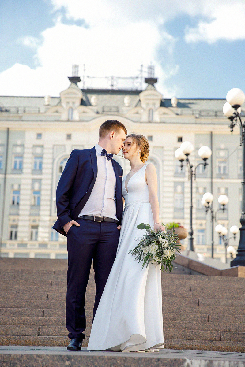 АРХИВ Александра и Павел: Отель ГРАДА, прогулка у Большоего Театра. Свадебный фотограф Москва