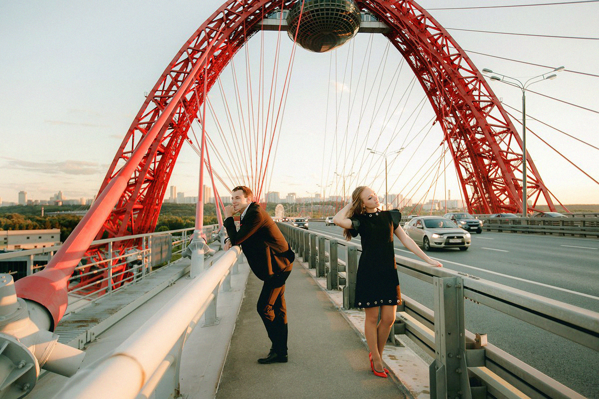 АРХИВ Сергей и Виктория. Живописный мост. Свадебный фотограф Москва