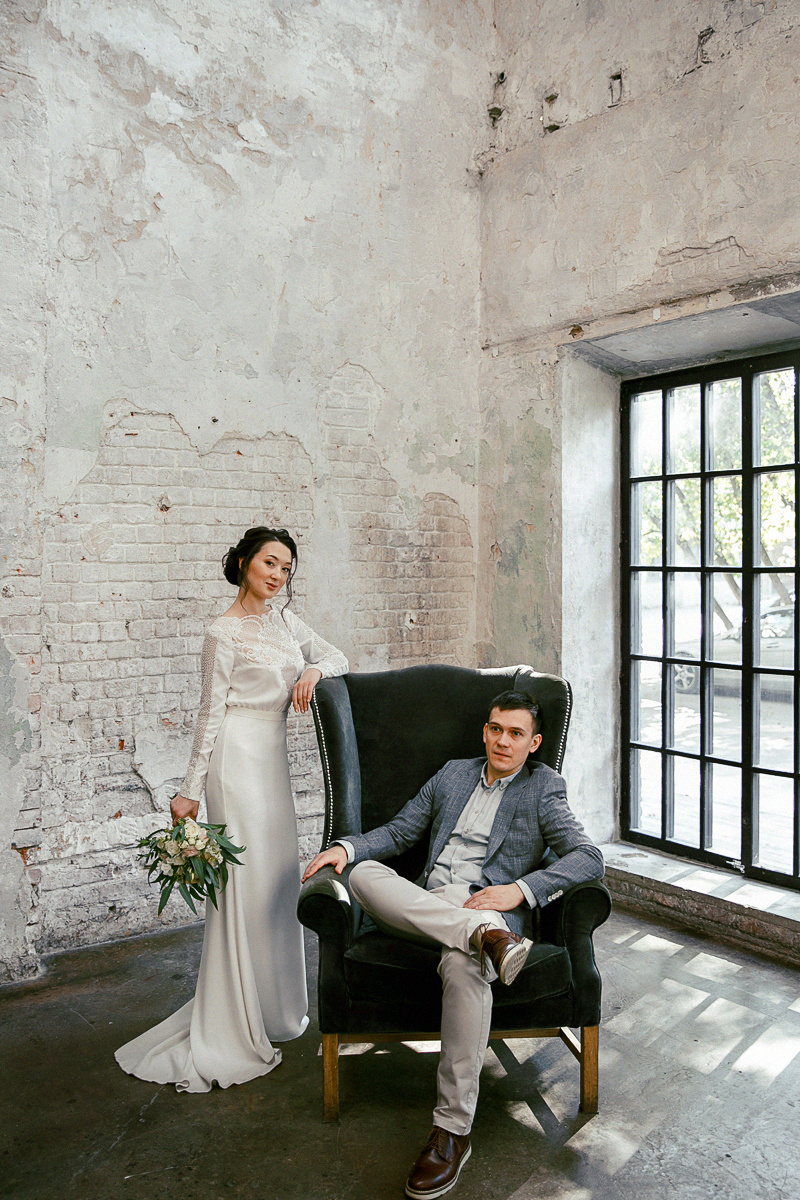 АРХИВ Марина и Александр. Студия Вайт. Свадебный фотограф Москва