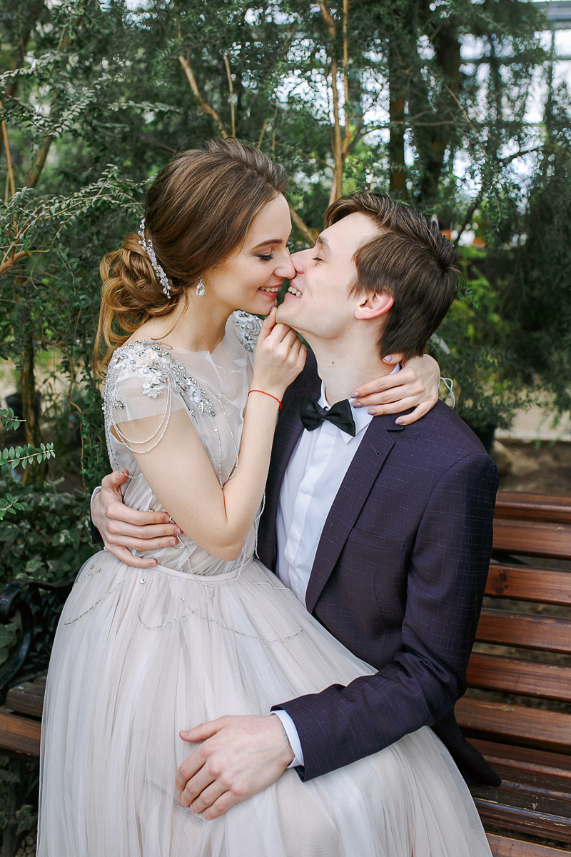 АРХИВ Анастасия и Дмитрий. Ботанический Сад. Свадебный фотограф Москва