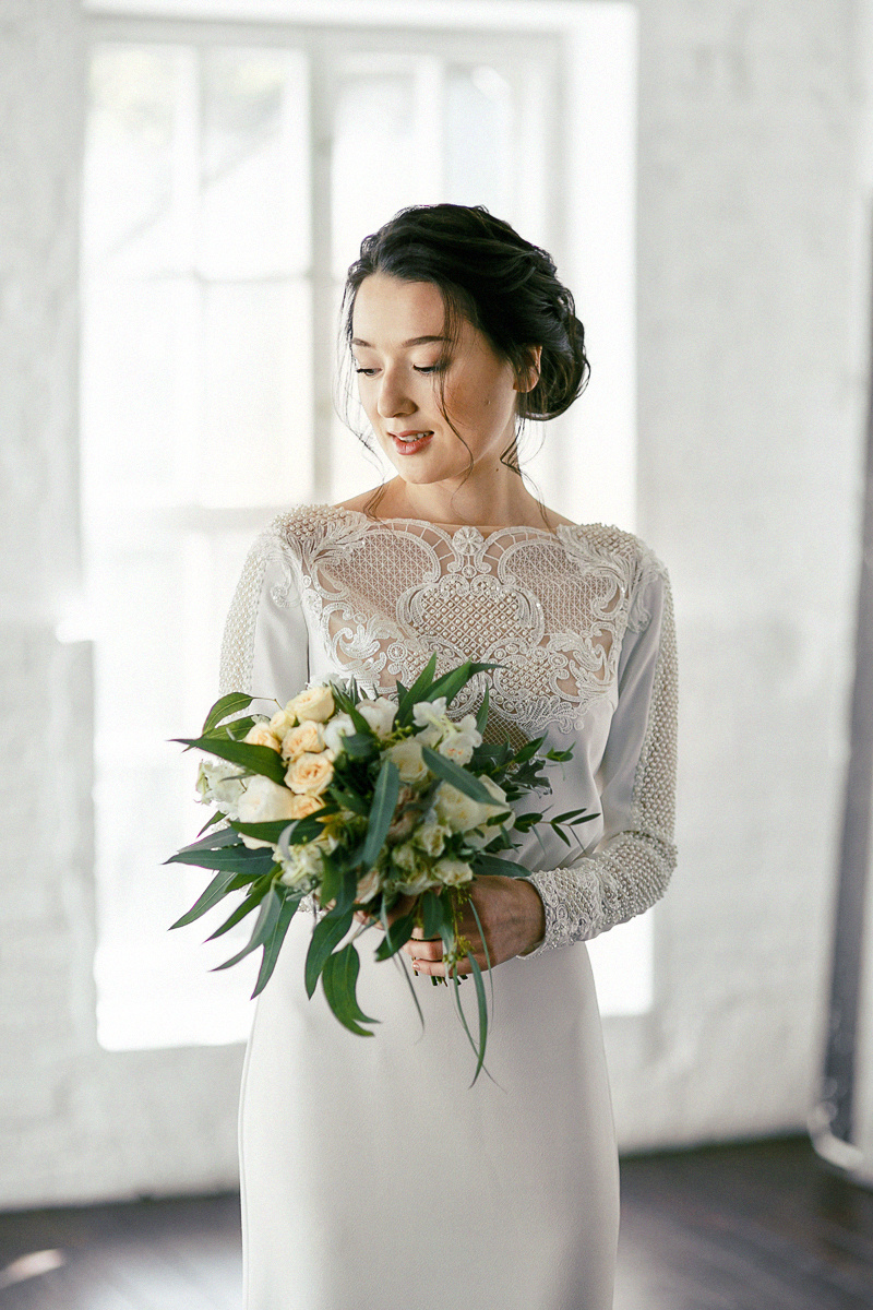 АРХИВ Марина и Александр. Студия Вайт. Свадебный фотограф Москва