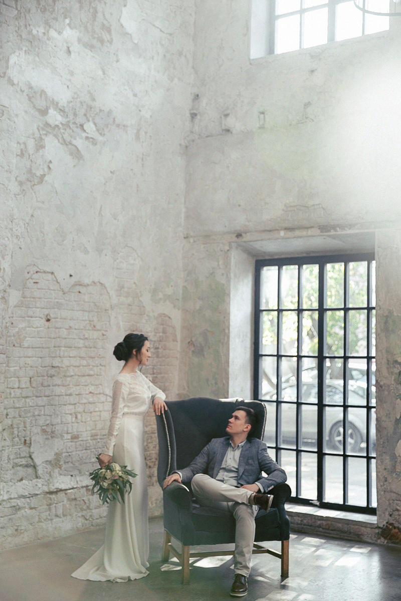 АРХИВ Марина и Александр. Студия Вайт. Свадебный фотограф Москва