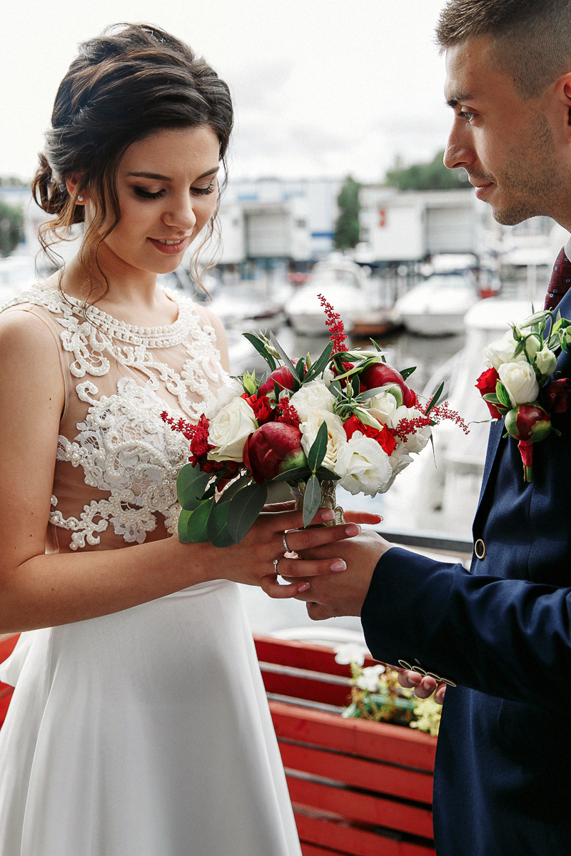АРХИВ Елена и Дмитрий в яхт-клубе Нептун. Свадебный фотограф Москва