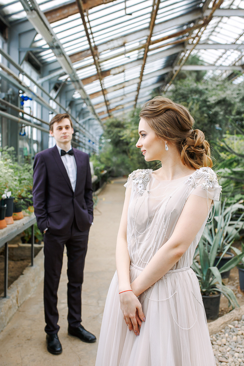 АРХИВ Анастасия и Дмитрий. Ботанический Сад. Свадебный фотограф Москва