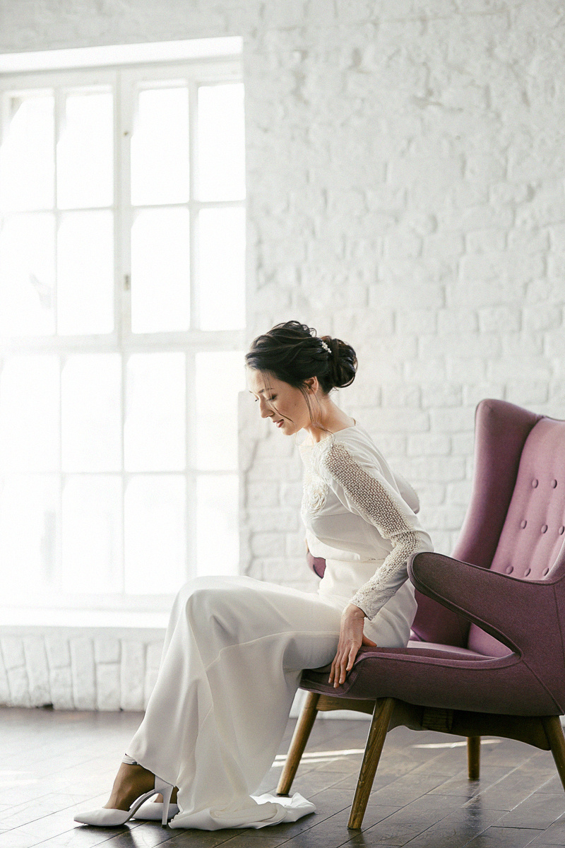 АРХИВ Марина и Александр. Студия Вайт. Свадебный фотограф Москва