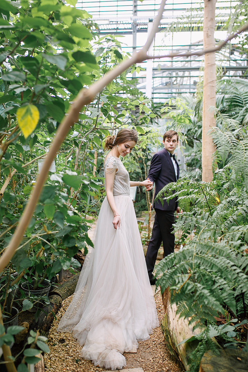 АРХИВ Анастасия и Дмитрий. Ботанический Сад. Свадебный фотограф Москва