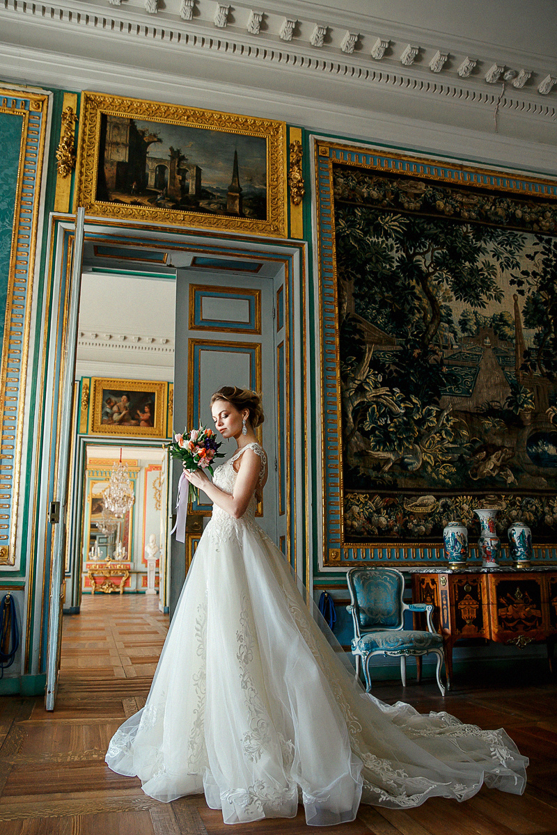 Катерина и Роман в усадьбе Кусково. Свадебный фотограф Москва