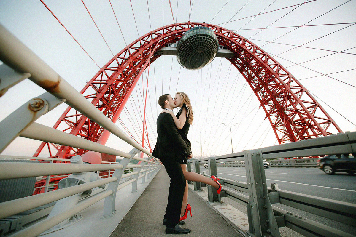 АРХИВ Сергей и Виктория. Живописный мост. Свадебный фотограф Москва