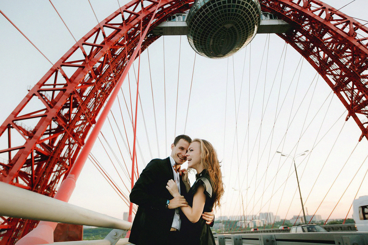 АРХИВ Сергей и Виктория. Живописный мост. Свадебный фотограф Москва