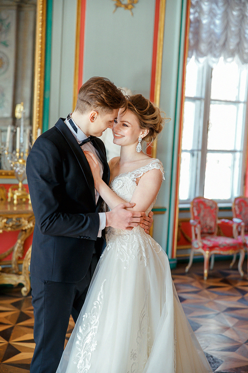 Катерина и Роман в усадьбе Кусково. Свадебный фотограф Москва