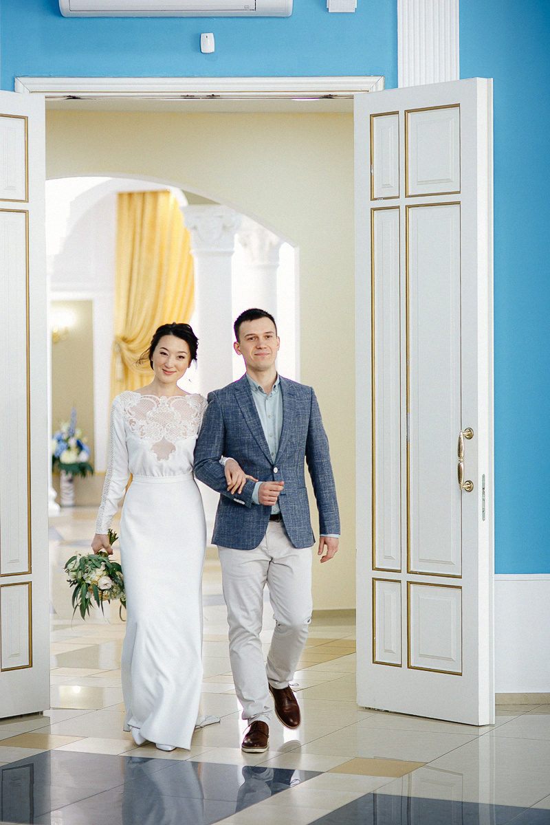 АРХИВ Марина и Александр. Студия Вайт. Свадебный фотограф Москва