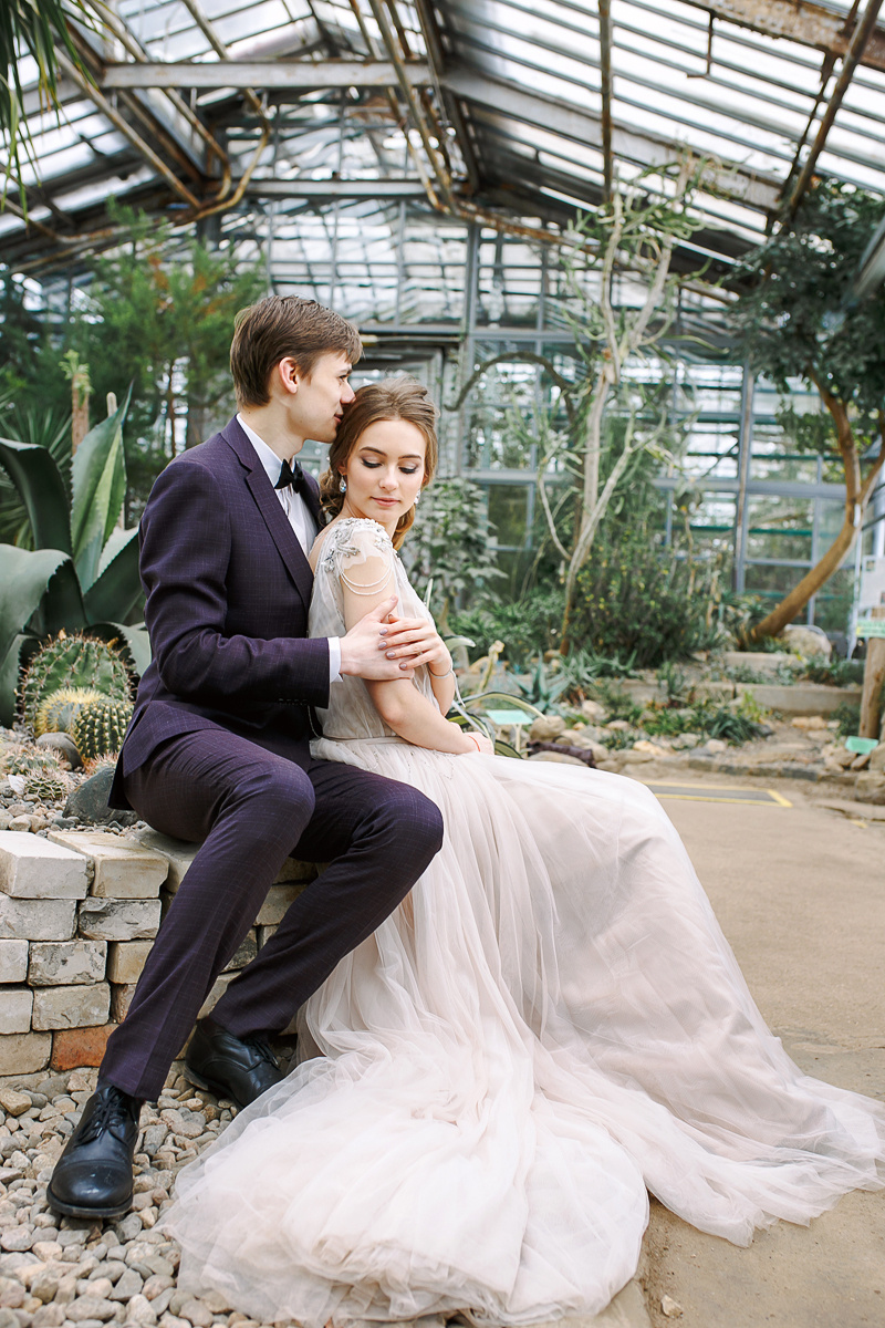АРХИВ Анастасия и Дмитрий. Ботанический Сад. Свадебный фотограф Москва