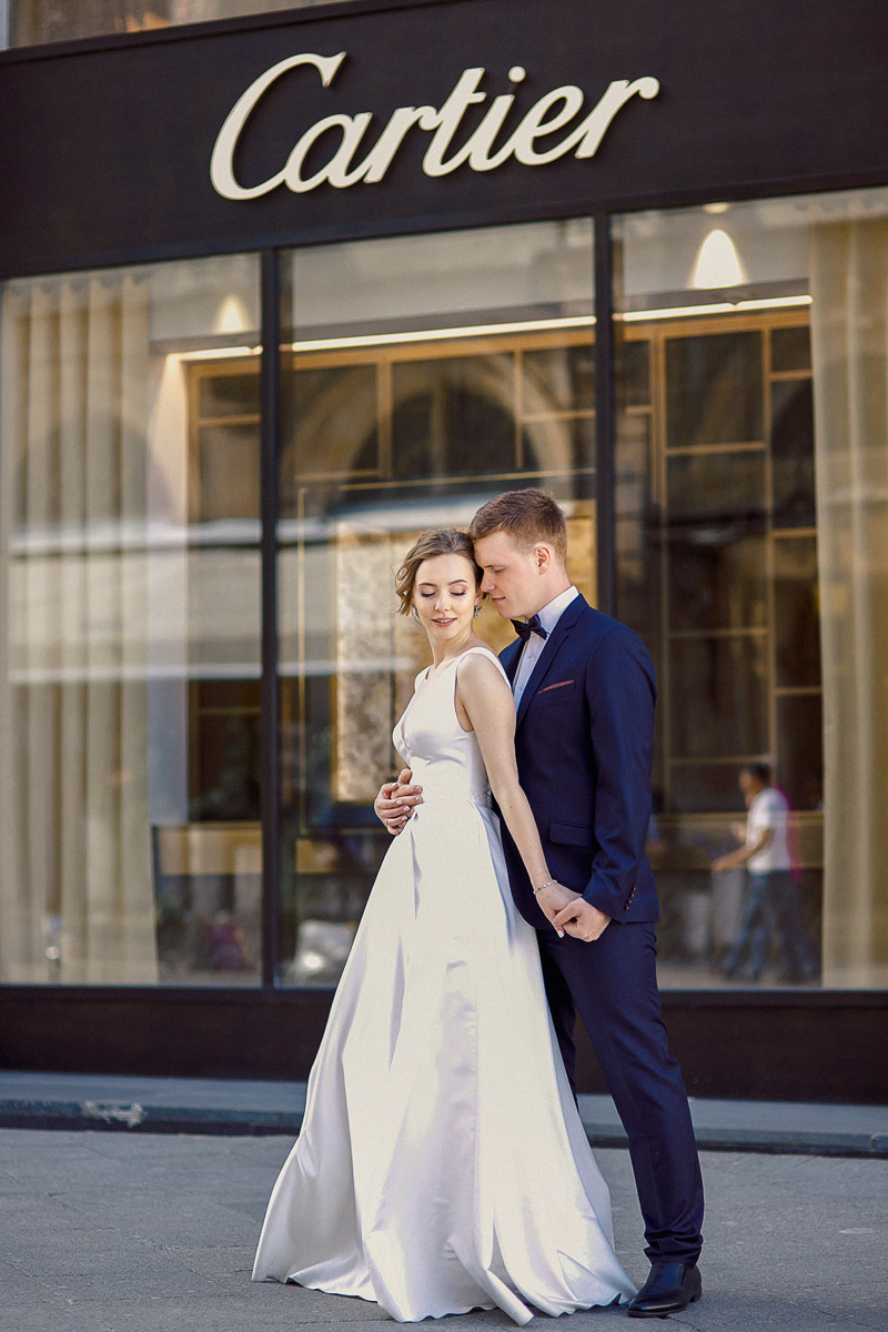 АРХИВ Александра и Павел: Отель ГРАДА, прогулка у Большоего Театра. Свадебный фотограф Москва