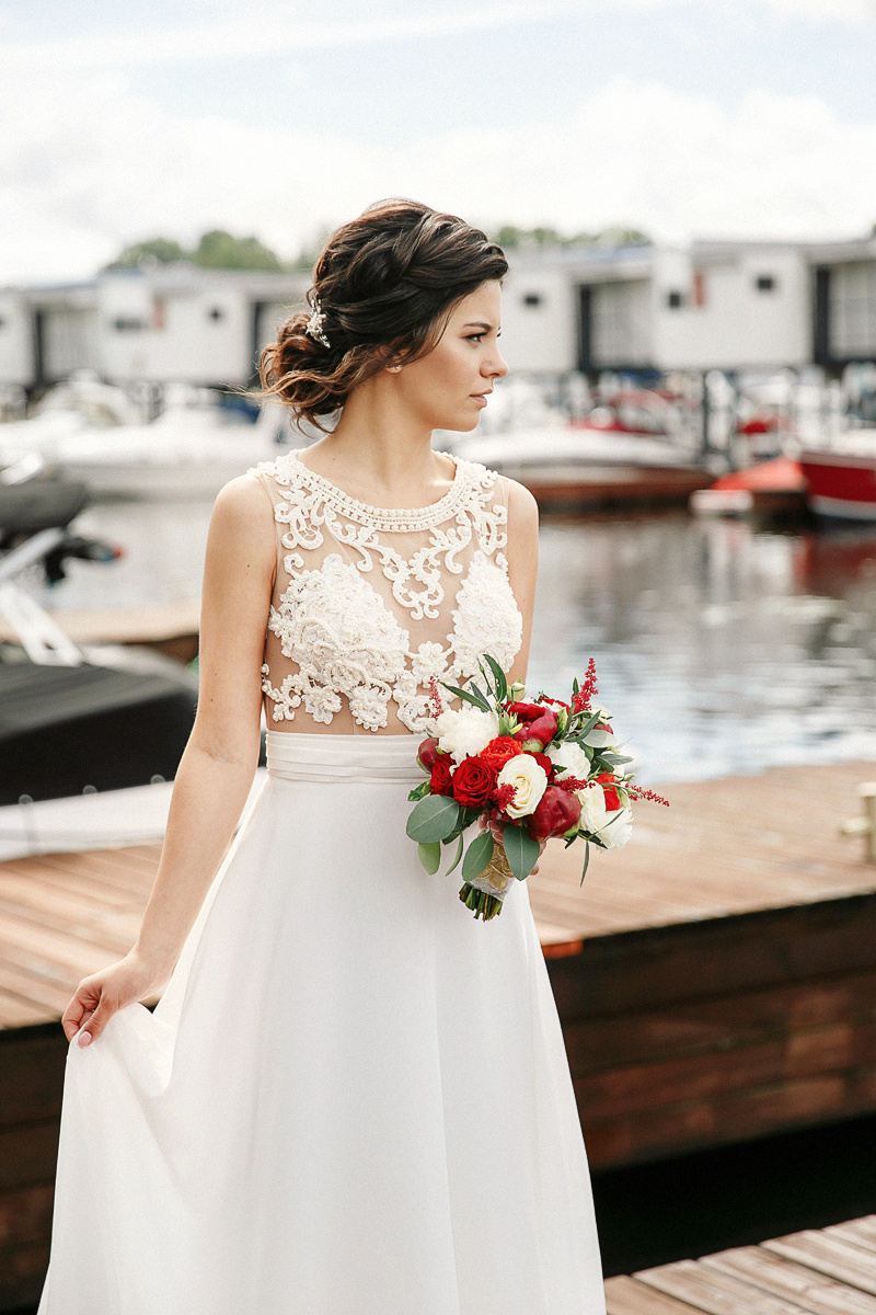 АРХИВ Елена и Дмитрий в яхт-клубе Нептун. Свадебный фотограф Москва