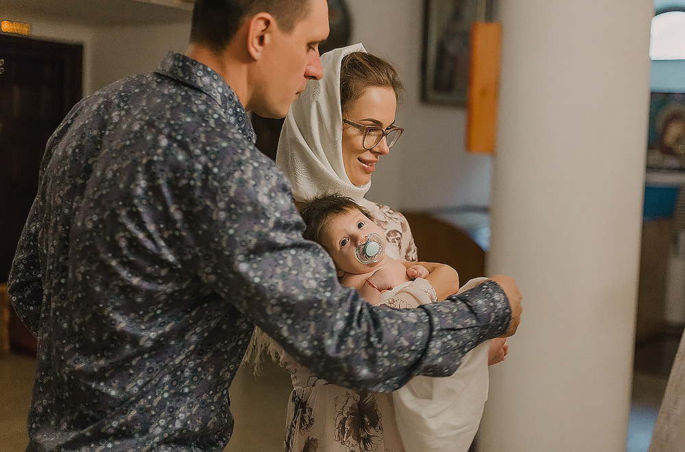 Крещение Сергея. Храм Никольский. Семейный фотограф в Сургуте