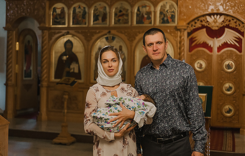 Крещение Сергея. Храм Никольский. Семейный фотограф в Сургуте