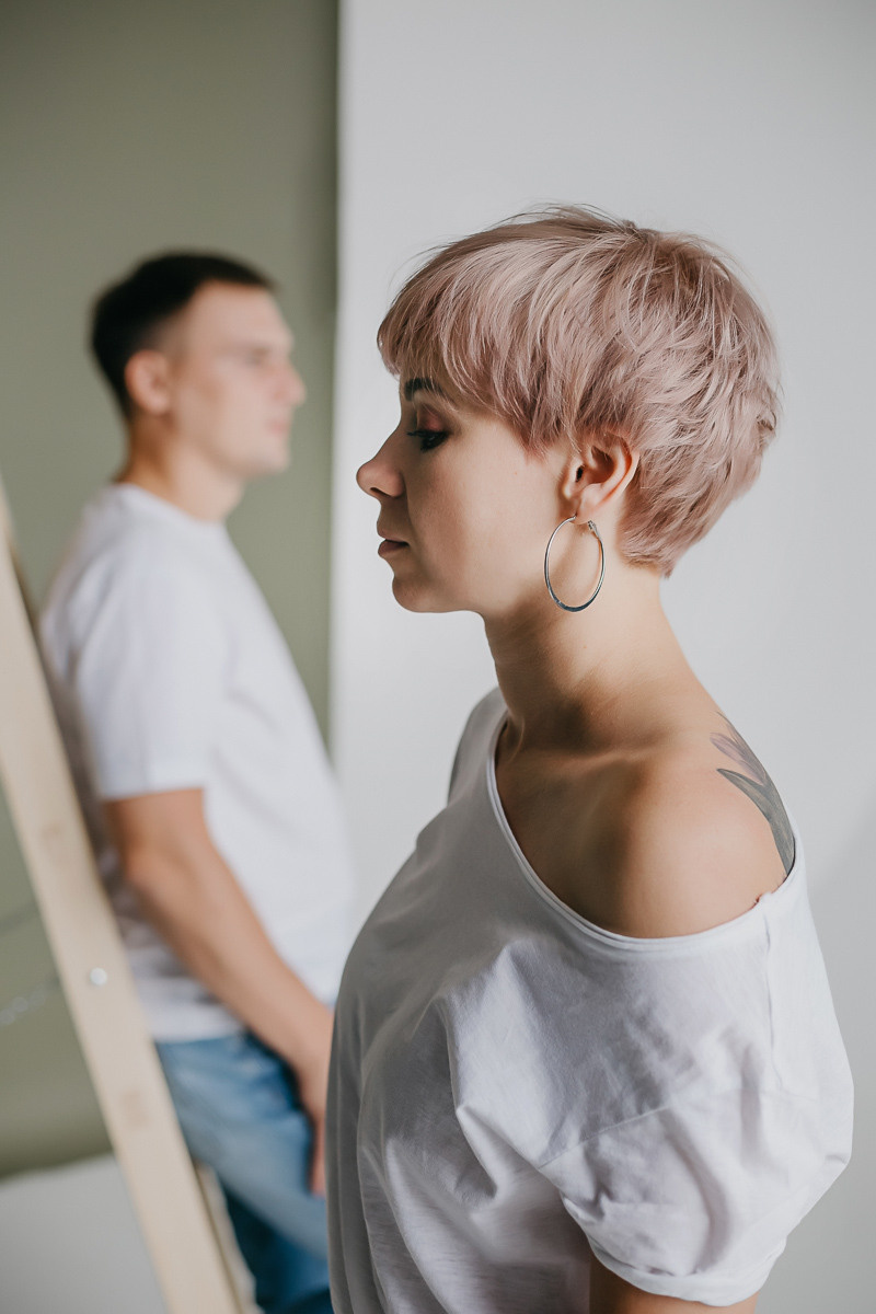 Женя & Оля / циклорама. Семейный фотограф в Сургуте