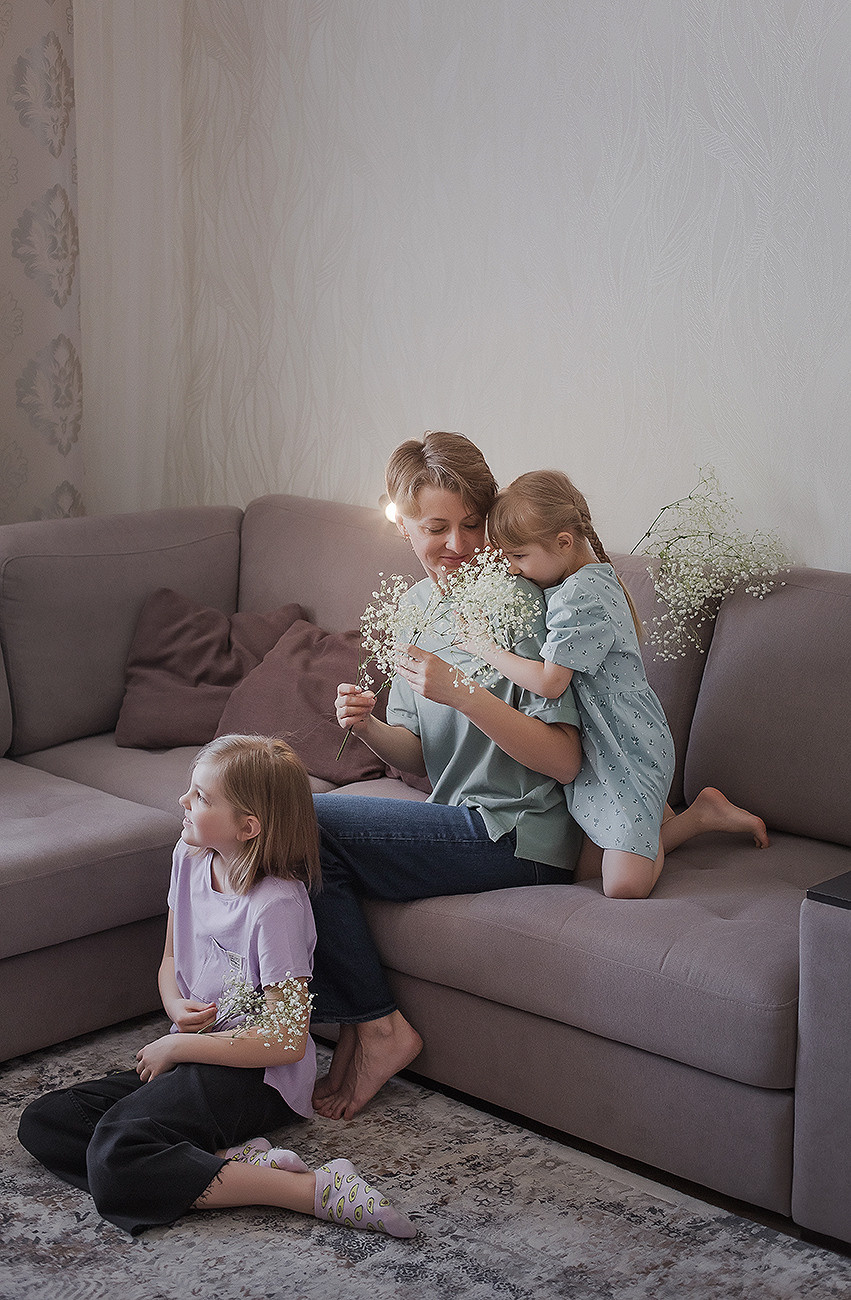 Яна и дочки. Семейный фотограф в Сургуте