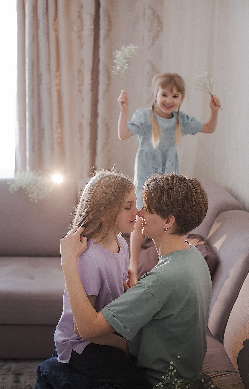 Яна и дочки. Семейный фотограф в Сургуте