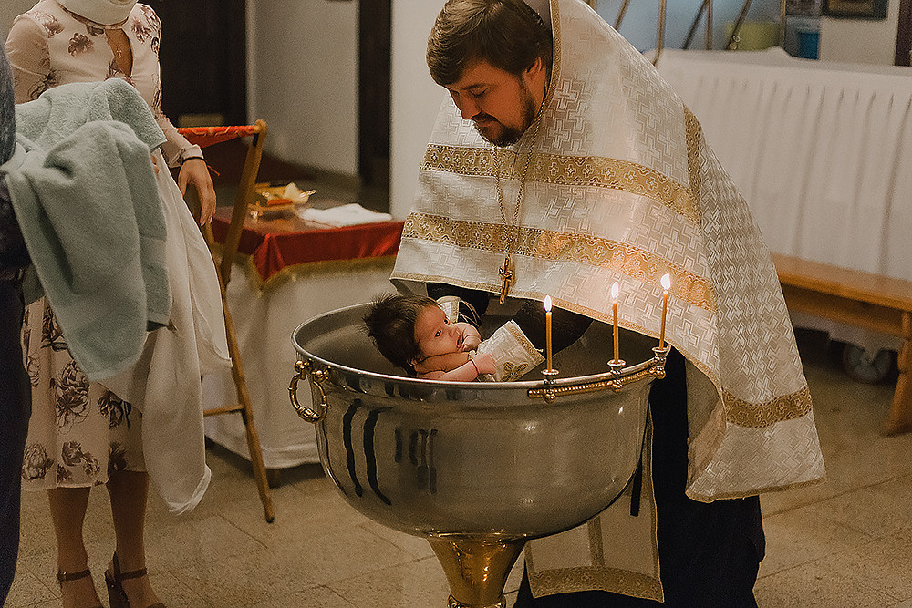 Крещение Сергея. Храм Никольский. Семейный фотограф в Сургуте